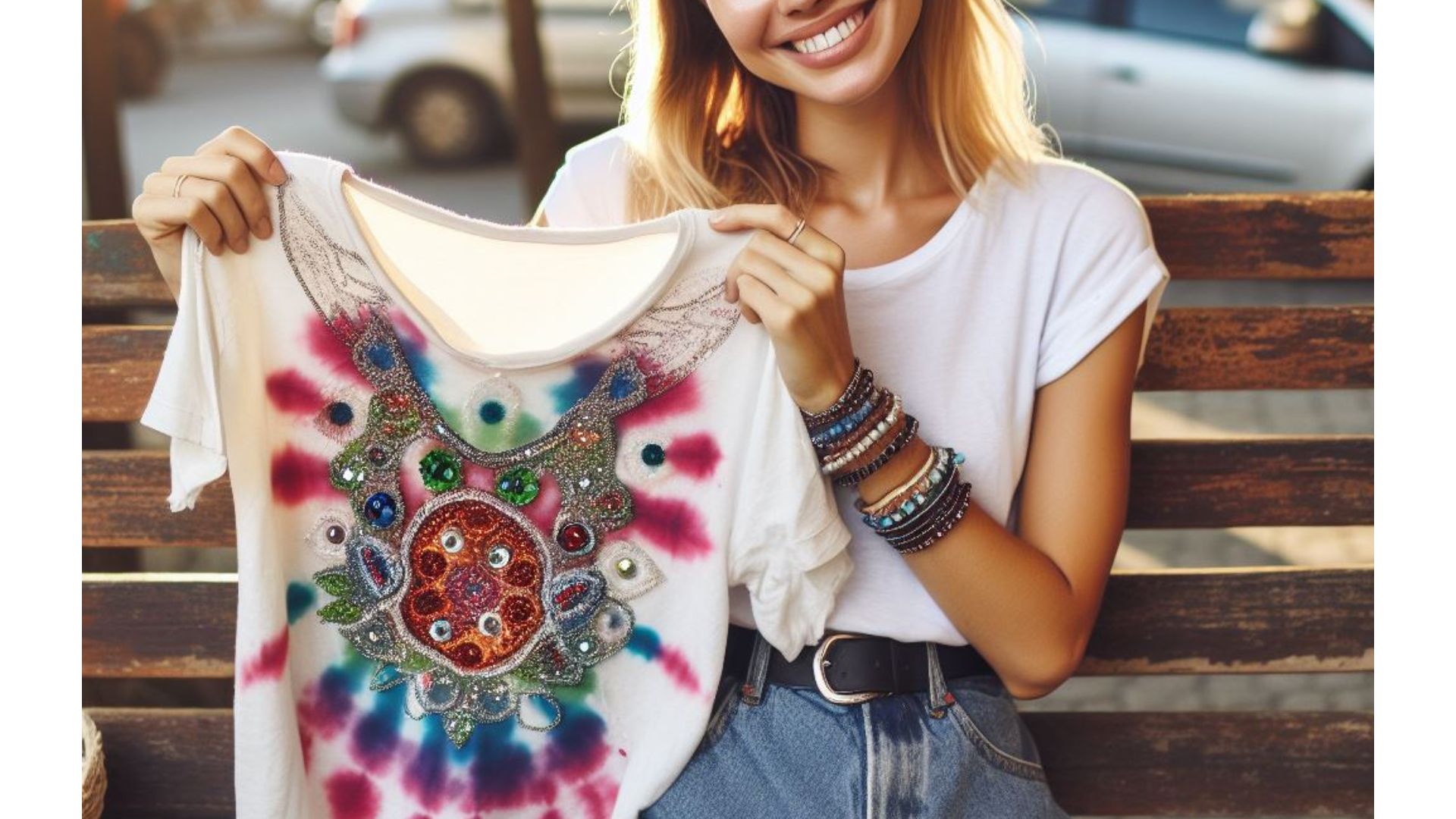 Enhancing Tie-Dye with Embellishments ,..