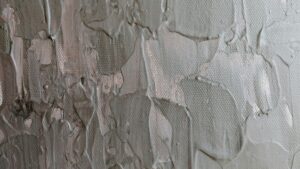 Gray Paint on Canvas