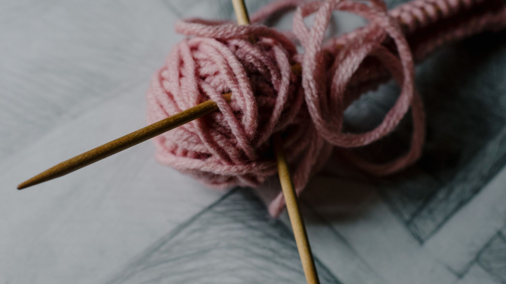 Pink Yarn and Crotchet Needle