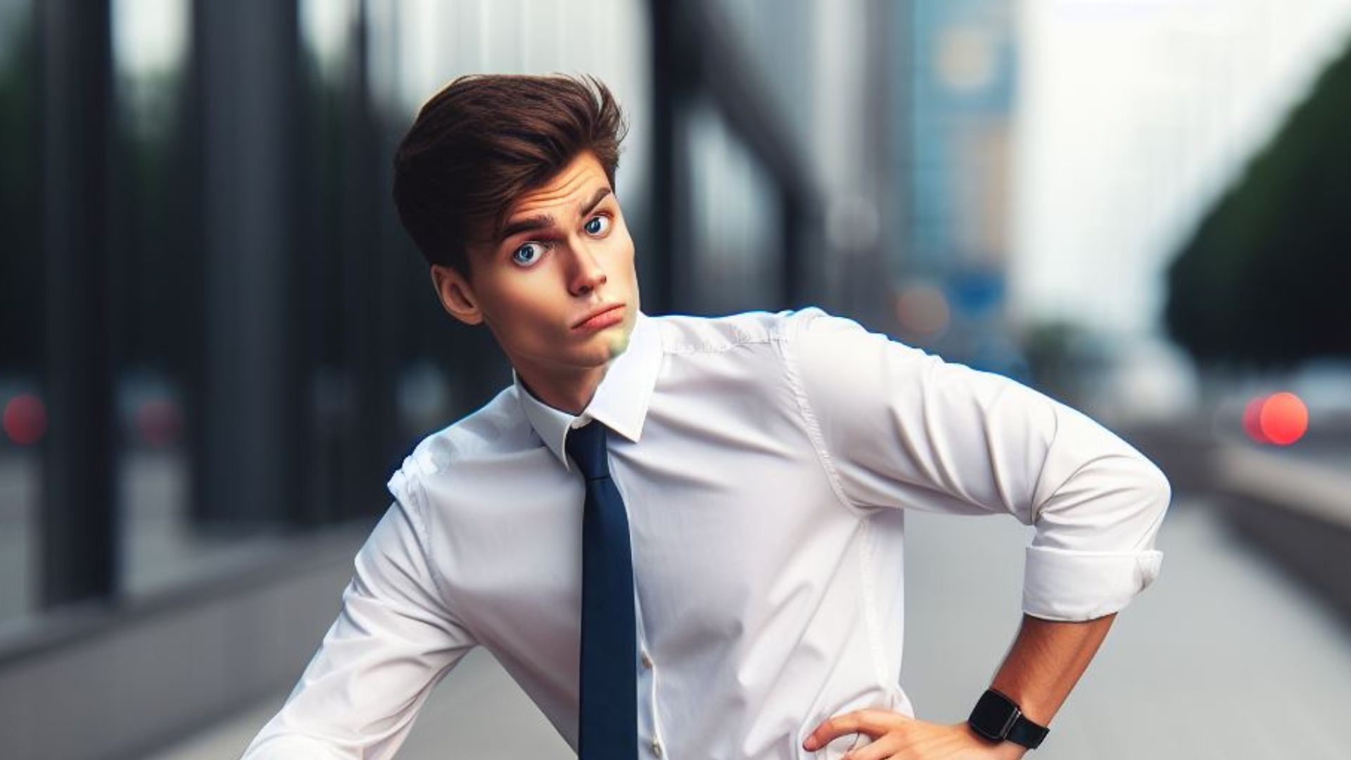 man in dresshirt and tile